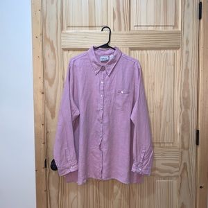 Chico’s Design 100% Linen button front shacket shirt size 3 (US: XL/16)